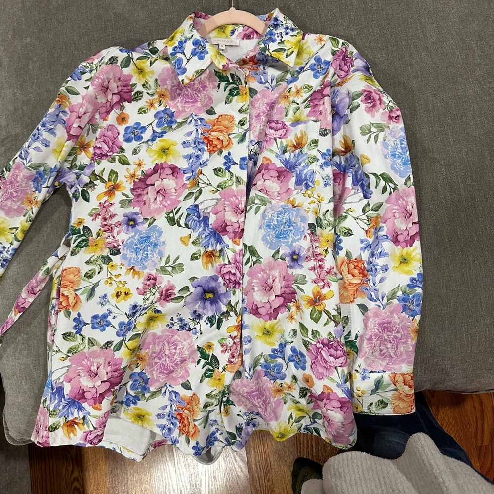 Olivaceous Floral Jumpsuit in Multicolor